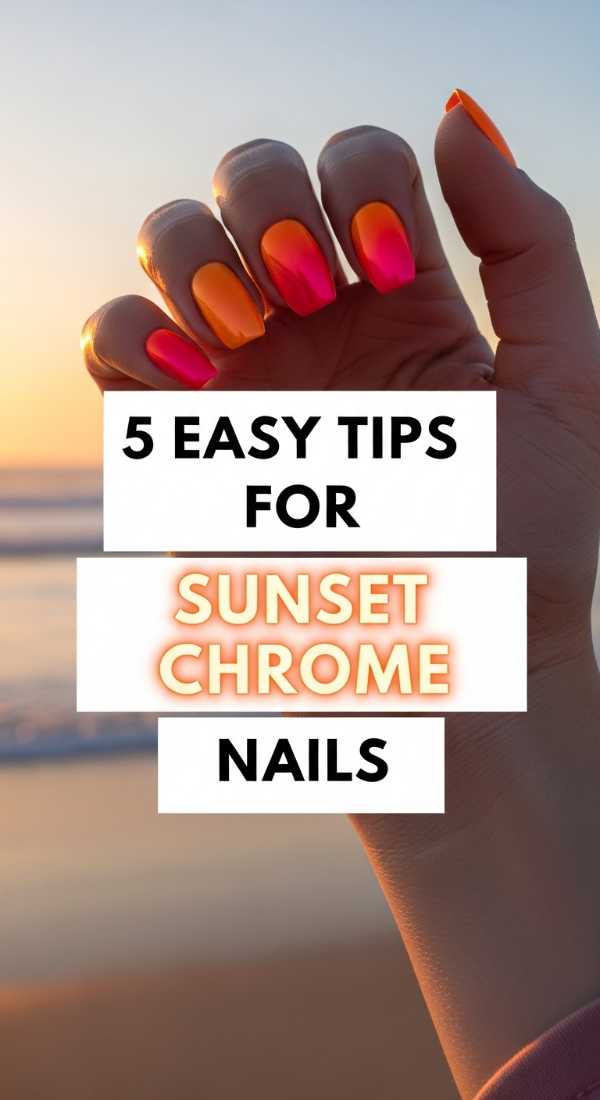 5 Easy Tips For Sunset Chrome Nails 6a0599a57777e