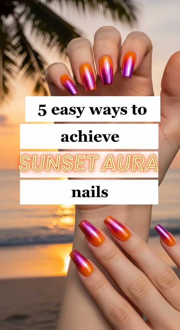5 Easy Ways To Achieve Sunset Aura Nails 6a059cc519307
