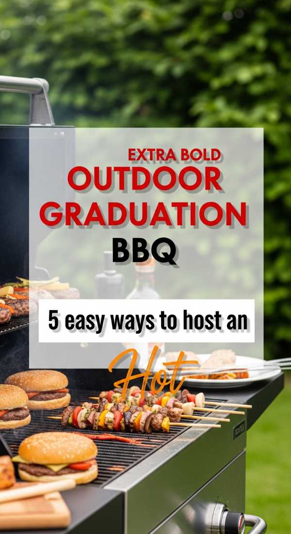 The Graduate's Garden Party: Creative Ideas for an Unforgettable Backyard Celebration 5 Easy Ways To Host An Outdoor Graduation Bbq 6a157b05e847b