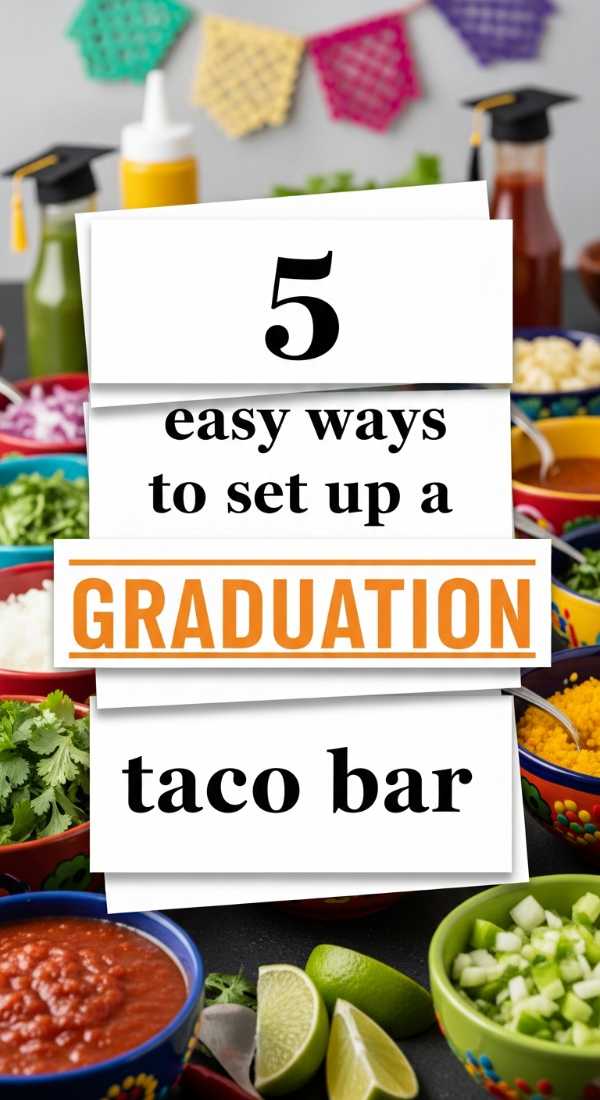 5 Easy Ways To Set Up A Graduation Taco Bar 6a0de9a022e43