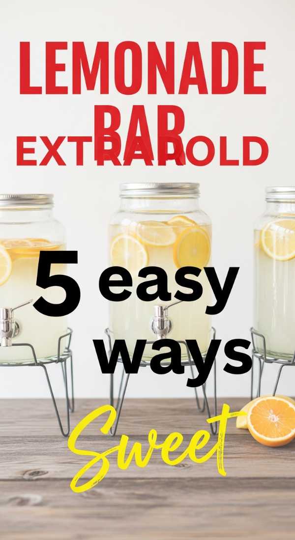 5 Easy Ways To Set Up A Lemonade Bar Station 6a0213c02c169