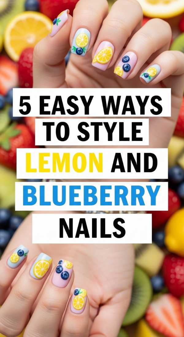 5 Easy Ways To Style Lemon And Blueberry Nails 69ff594dec386