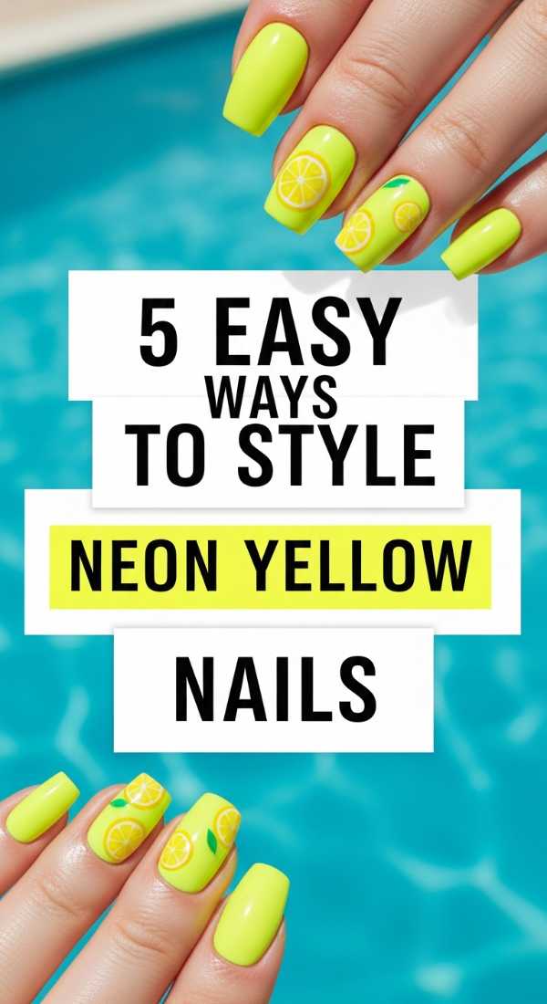 5 Easy Ways To Style Neon Yellow Nails 6a059b4a5f162
