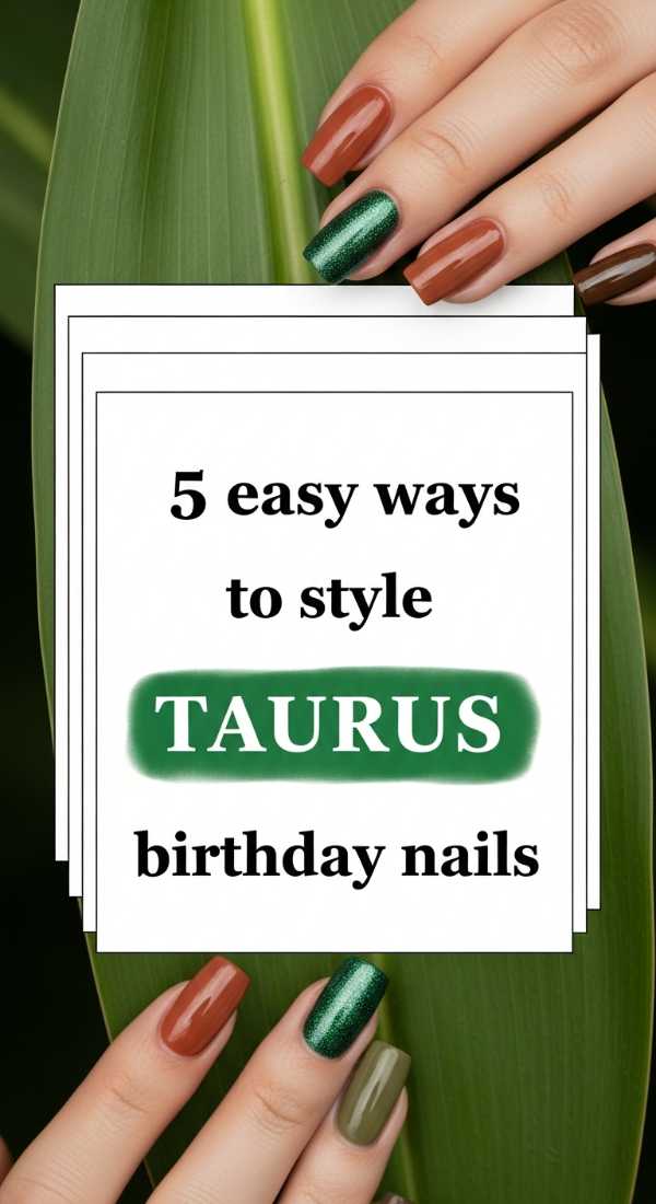 Mani Magic: Everything You Need to Know About 2026 Nails 5 Easy Ways To Style Taurus Birthday Nails 6a059cbb6f13d