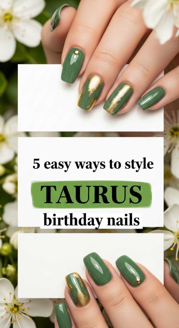 5 Easy Ways To Style Taurus Birthday Nails 6a05a5204a84e