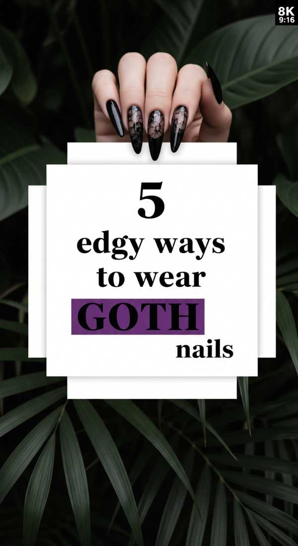 5 Edgy Ways To Wear Summer Goth Nails 6a059987ef627