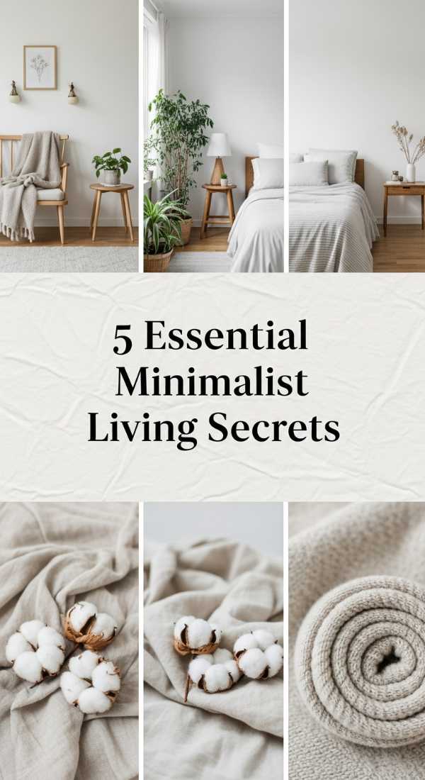5 Essential Minimalist Living Secrets 6a0ea911db5dc