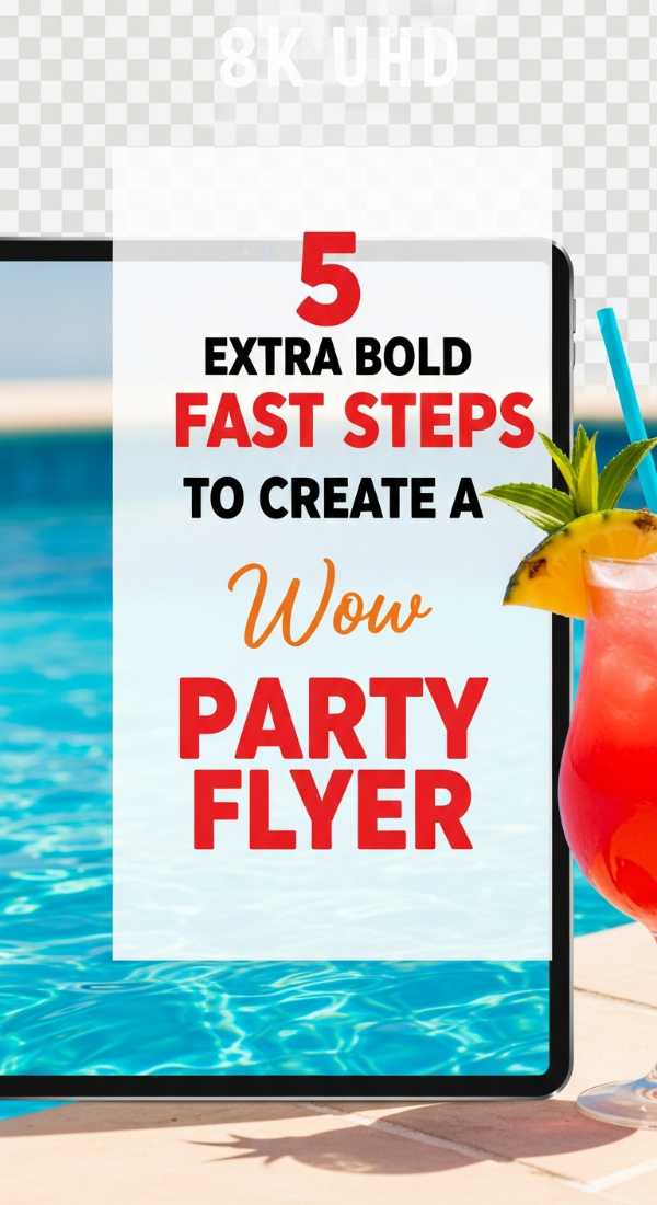 5 Fast Steps To Create A Pool Party Flyer 6a03131278747