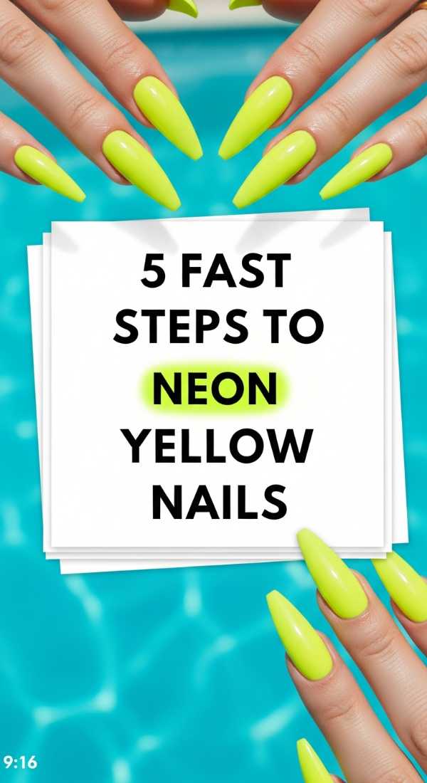 5 Fast Steps To Neon Yellow Nails 6a05a6fb4213b