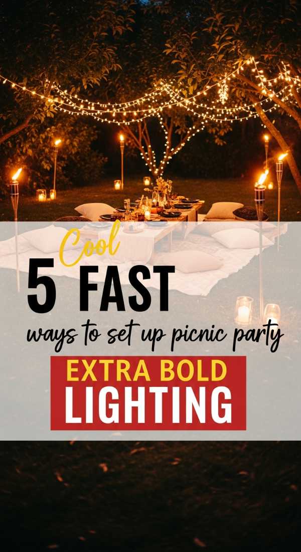 5 Fast Ways To Set Up Picnic Party Lighting 6a189fa4a6e85