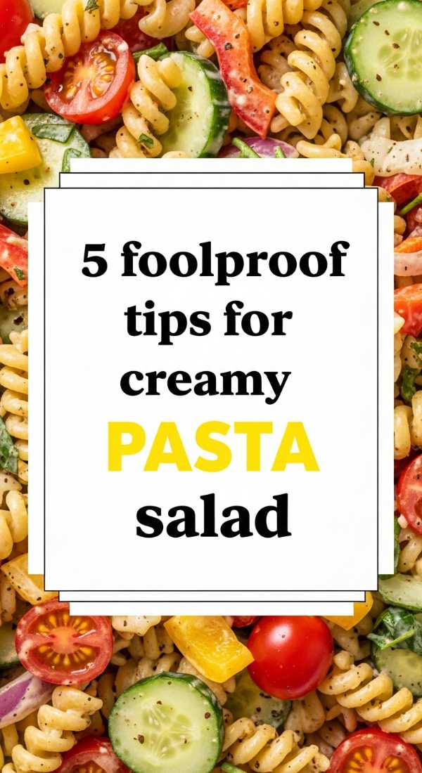 Sizzling Flavors: Your Ultimate Guide to Summer Cooking 5 Foolproof Tips For Creamy Pasta Salad 6a070cd2d2bfa