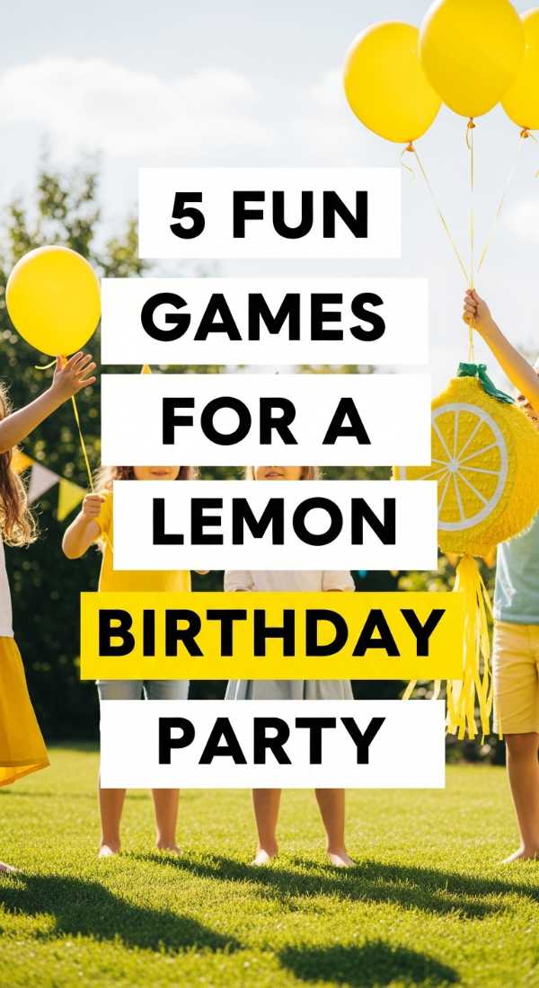 5 Fun Games For A Lemon Birthday Party 69f47eea69918