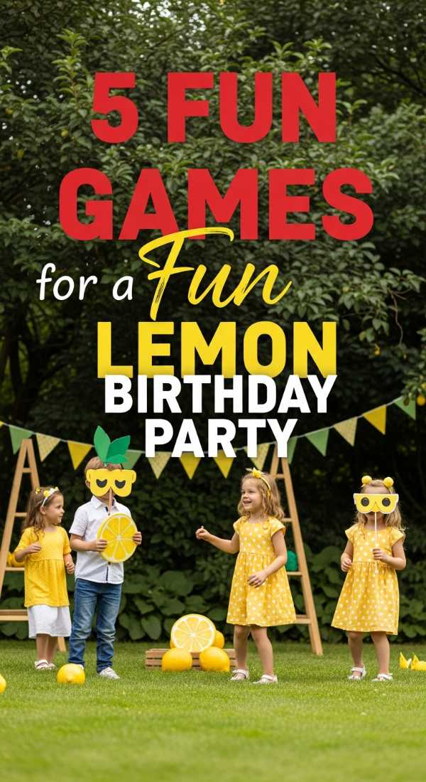 5 Fun Games For A Lemon Birthday Party 69fae90c50b94