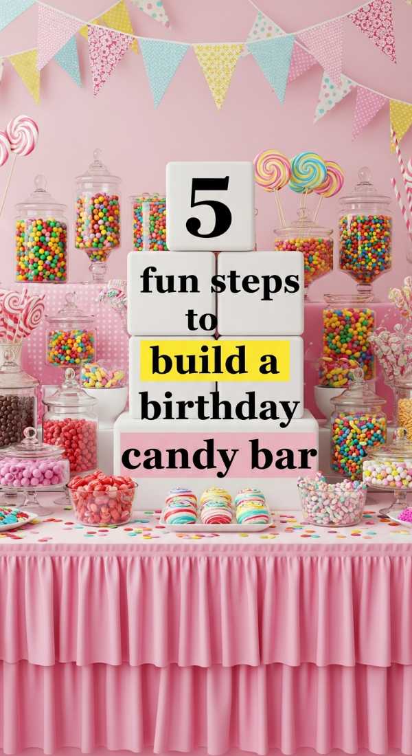 From Guest Lists to Gowns: Your All-in-One Birthday Bash Blueprint 5 Fun Steps To Build A Birthday Candy Bar 6a0deedd14040