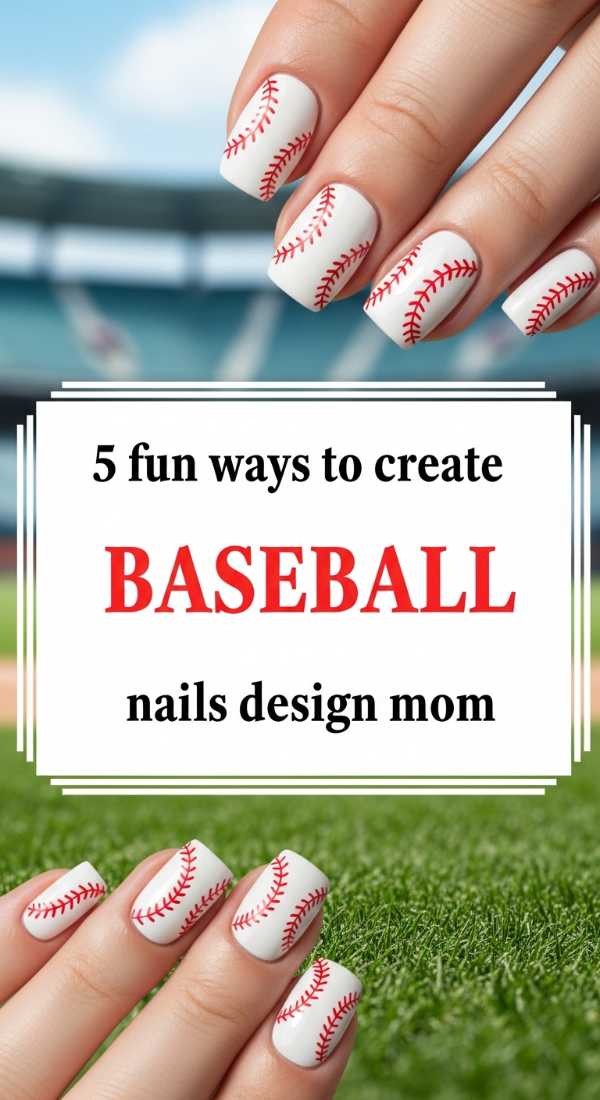 5 Fun Ways To Create Baseball Nails Design Mom 6a033a171fa3d