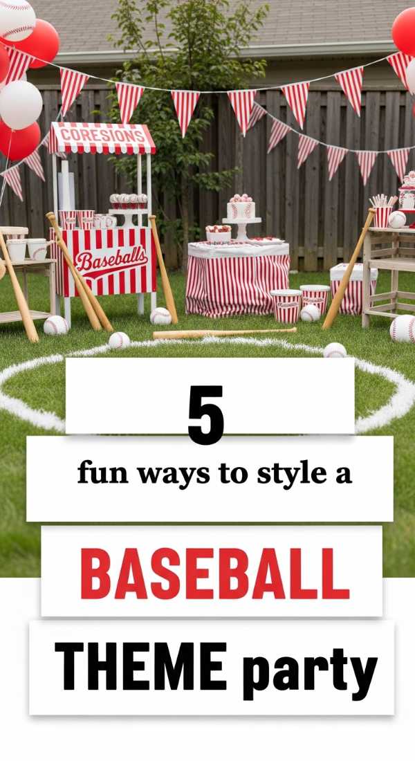 5 Fun Ways To Style A Baseball Theme Party 6a0de7443ac51