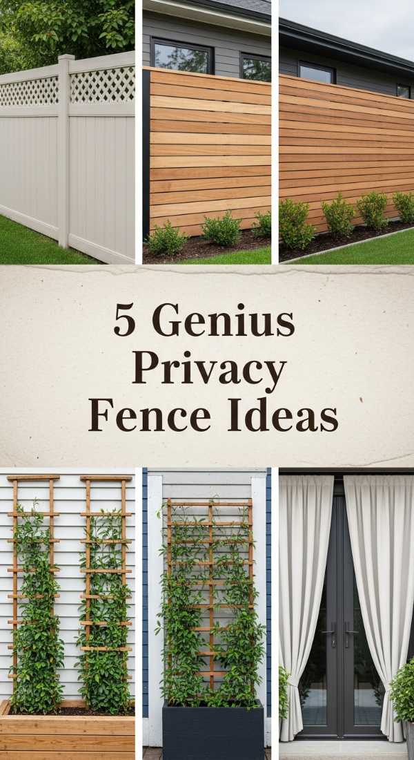 5 Genius Privacy Fence Ideas 6a1b0c4a366c7