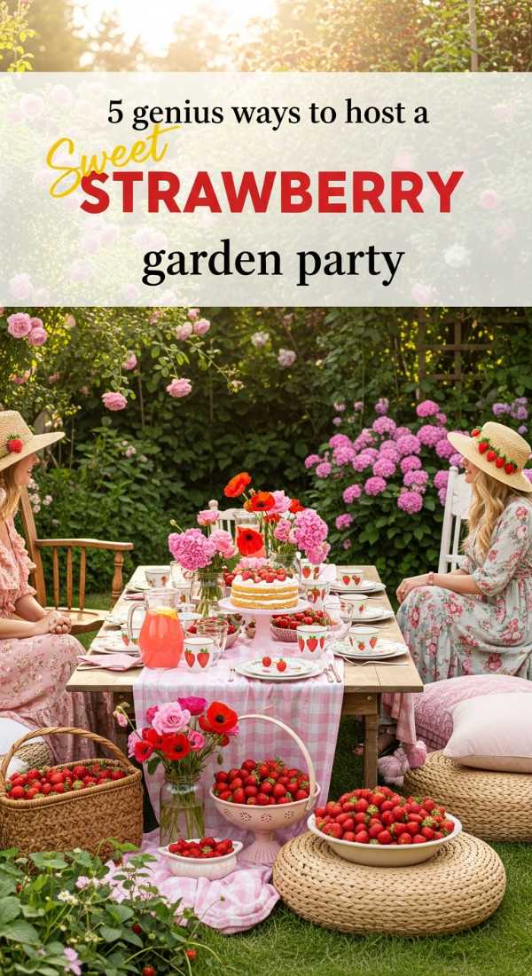 5 Genius Ways To Host A Strawberry Garden Party 69f86c600fc6b