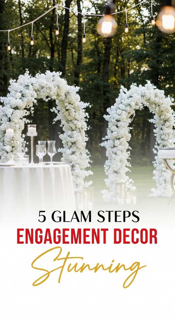 5 Glam Steps For Stunning Engagement Party Decorations 6a056fa3ea638
