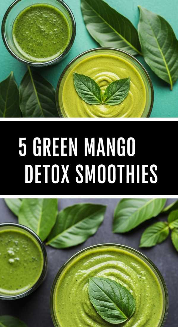 5 Green Mango Detox Smoothies Step By Step Guide 69f451e32b733