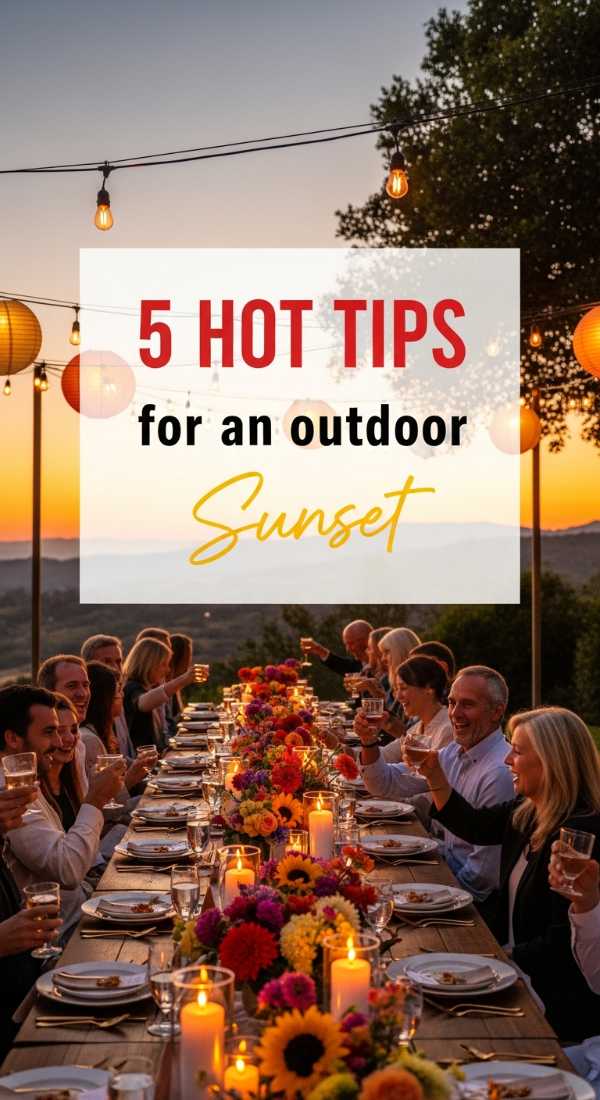 5 Hot Tips For An Outdoor Sunset Party 6a157c9b16074