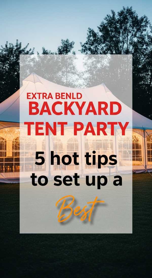 The Graduate's Garden Party: Creative Ideas for an Unforgettable Backyard Celebration 5 Hot Tips To Set Up A Backyard Tent Party 6a157b0ab0490