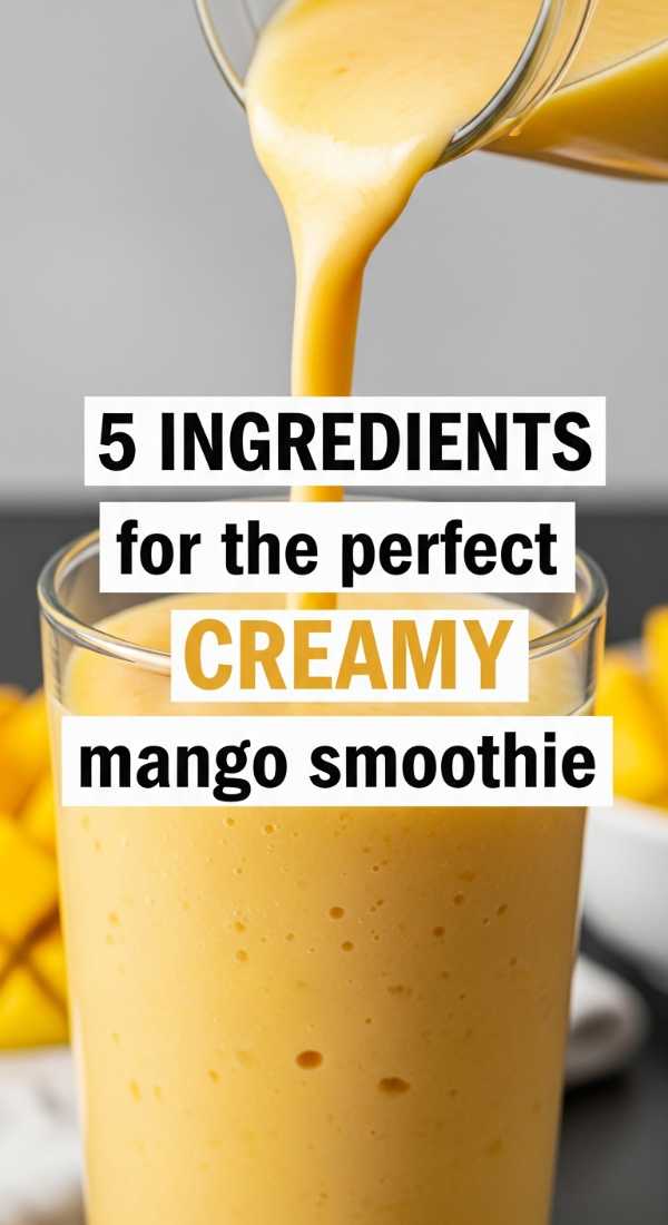 5 Ingredients For The Perfect Creamy Mango Smoothie 69f47c68c67bb