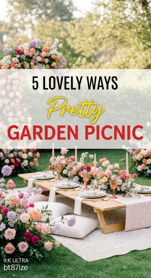 5 Lovely Ways To Setup A Pretty Garden Picnic 69f86c6b4c899