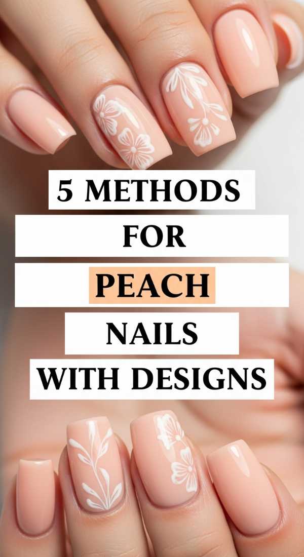 5 Methods For Peach Nails With Designs 6a05a53ae737b