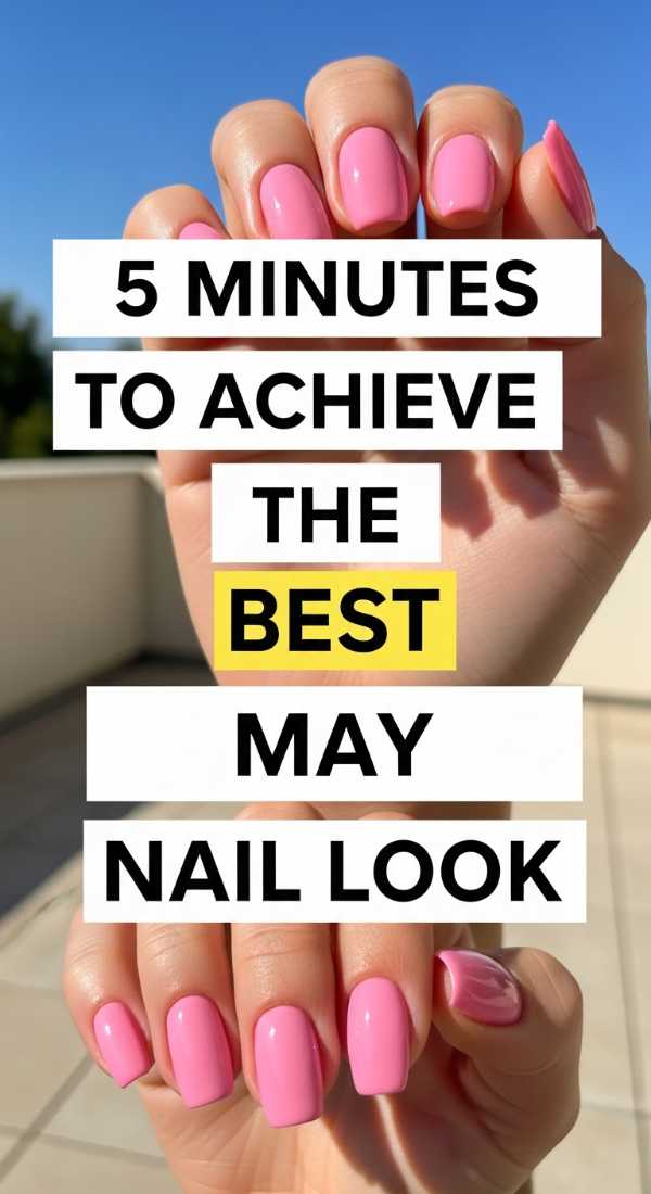 5 Minutes To Achieve The Best May Nail Look 69fb9765c755c