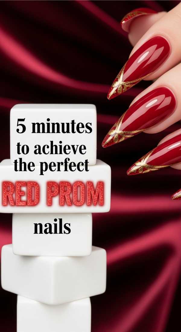 5 Minutes To Achieve The Perfect Red Prom Nails 69ff59603fe50
