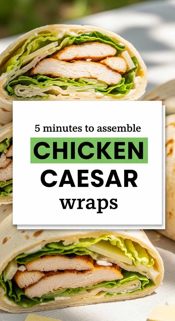 5 Minutes To Assemble Chicken Caesar Wraps 6a00180abd6ba