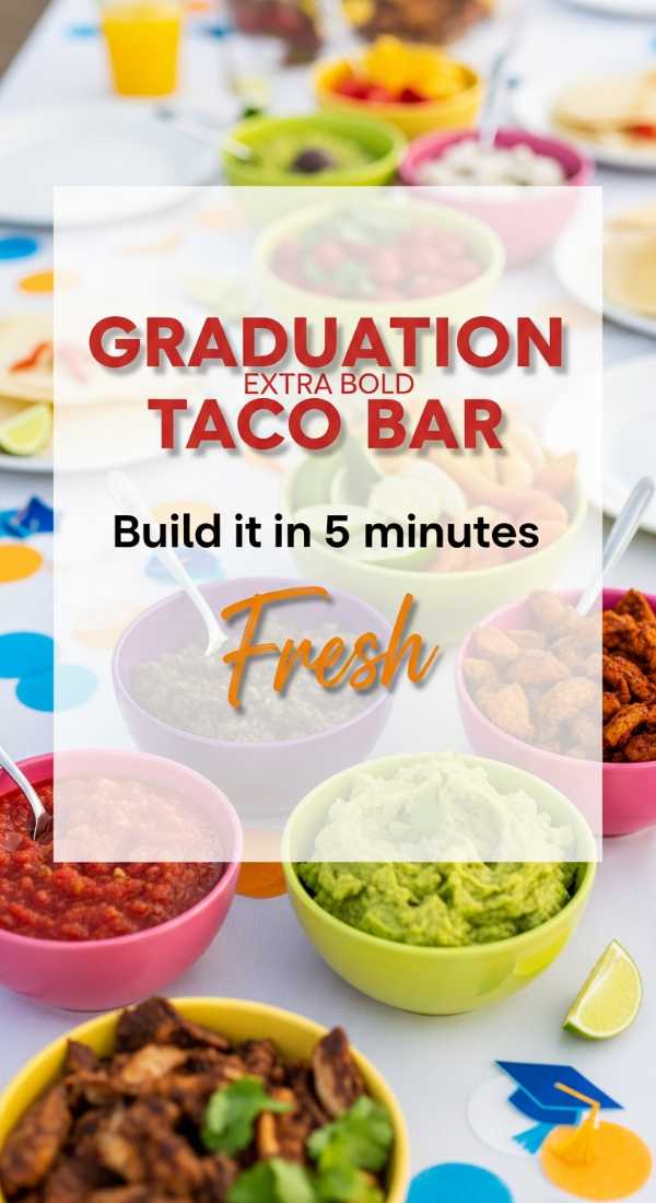 The Ultimate Guide to Planning an Unforgettable Backyard Celebration 5 Minutes To Build Your Graduation Taco Bar 6a0d9ee4655e4