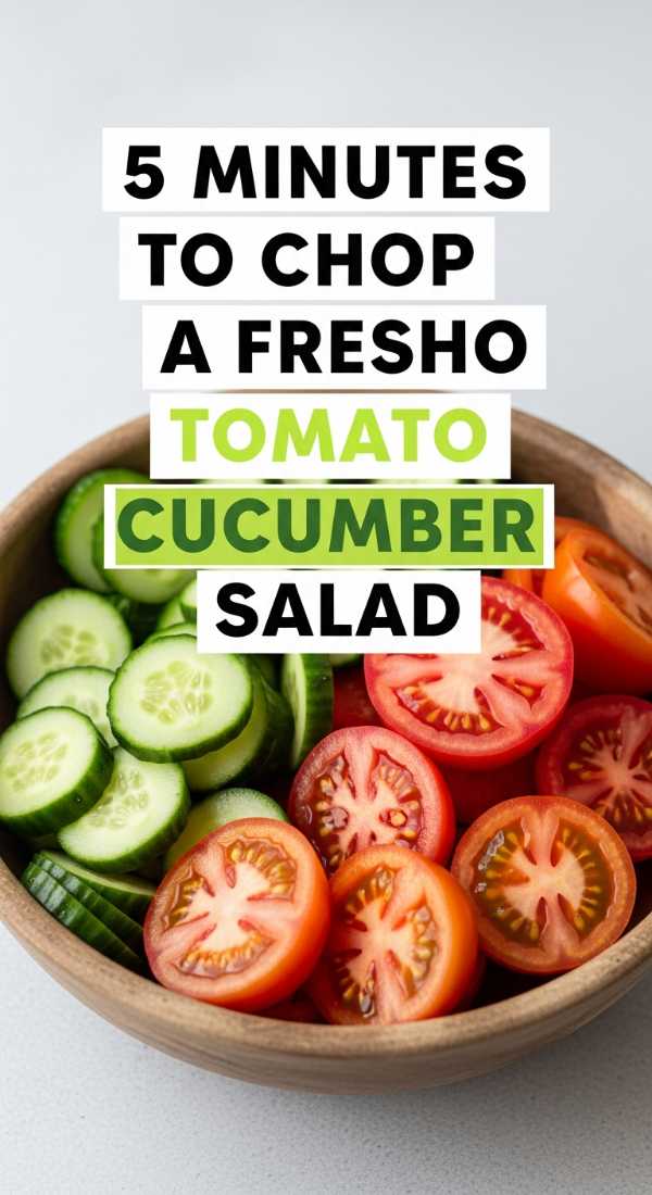 5 Minutes To Chop A Fresh Tomato Cucumber Salad 6a06c3a4bcc35