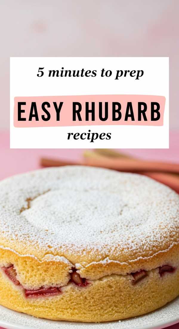 5 Minutes To Prep Easy Rhubarb Recipes 69fd88a89fa84