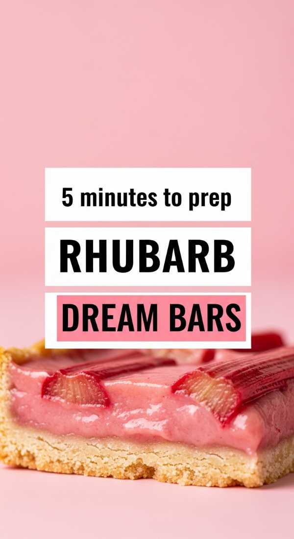 Tart, Sweet, and Totally Addictive: The Best Rhubarb Desserts Ever 5 Minutes To Prep Rhubarb Dream Bars 69fd8a960da05