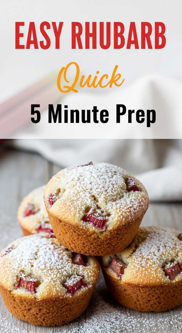 5 Minutes To Prep These Easy Rhubarb Muffins 69fd7429c01dd
