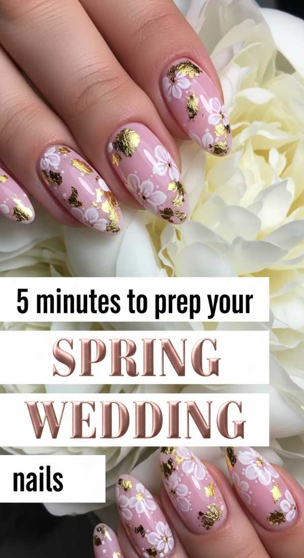 5 Minutes To Prep Your Spring Wedding Nails 69ff5962086d8