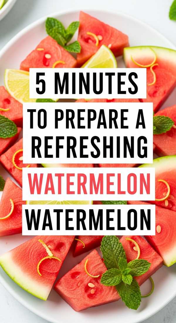 5 Minutes To Prepare A Refreshing Watermelon Salad 6a06c3a21b3bc