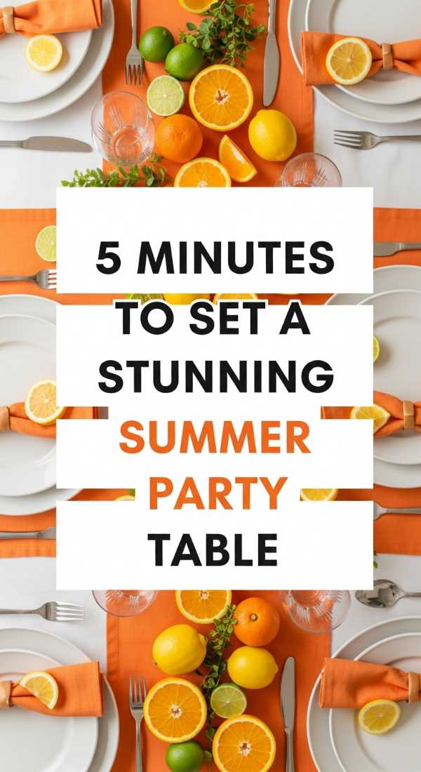 5 Minutes To Set A Stunning Summer Party Table 6a031c2196ee7