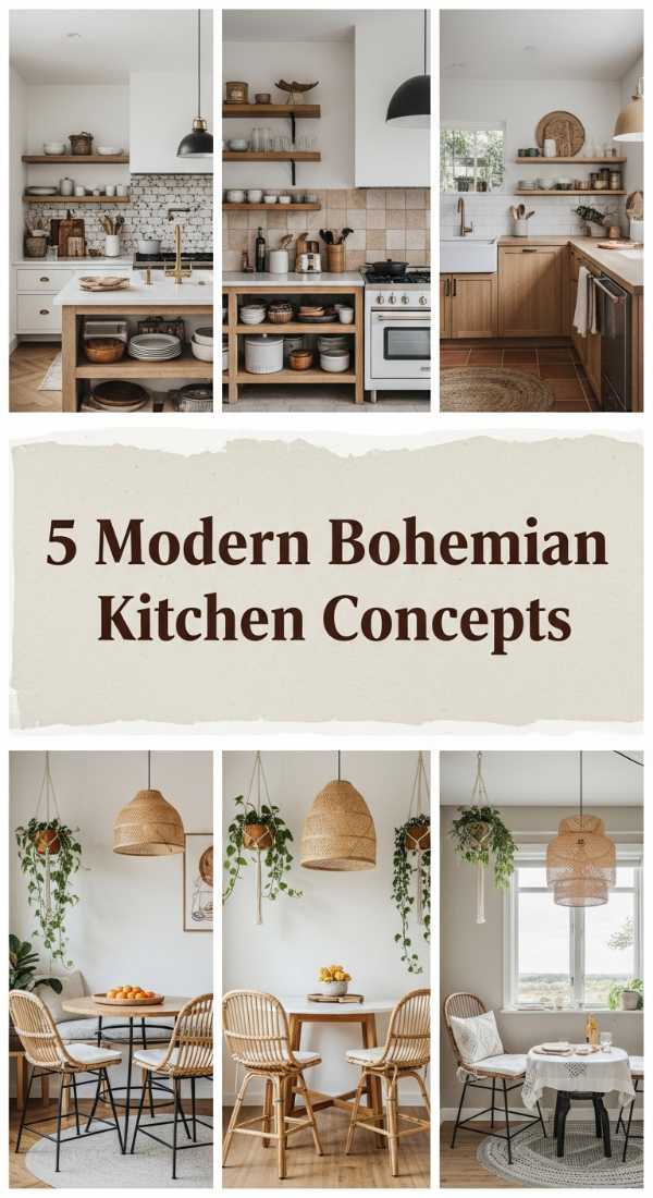 Elevated Wanderlust: How to Master Modern Luxury Bohemian Style 5 Modern Bohemian Kitchen Concepts 6a0ea33f5d785