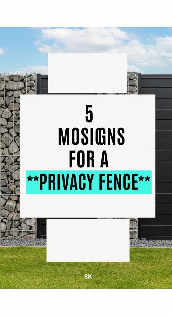 5 Modern Designs For A Privacy Fence 69fb2234a57e9