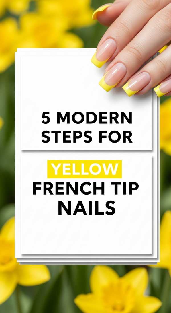 From Pastels to Plums: Your Ultimate 2026 Seasonal Nail Guide 5 Modern Steps For Yellow French Tip Nails 6a0595d1b6288