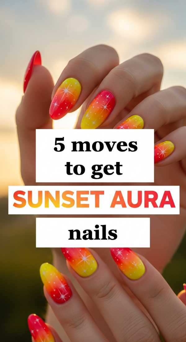 5 Moves To Get Sunset Aura Nails 6a058dba079a5