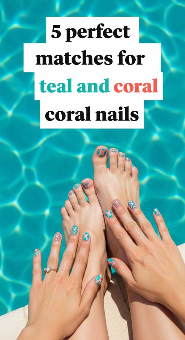 5 Perfect Matches For Teal And Coral Nails 6a05a52ba9711