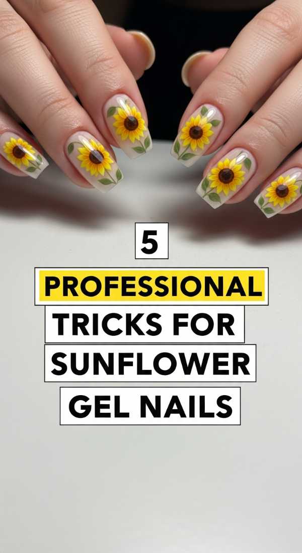 5 Professional Tricks For Sunflower Gel Nails 69f5e2b58627b