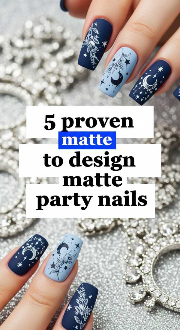 The Only Party Nail Guide You'll Ever Need: Tips, Trends, and Tools 5 Proven Ways To Design Matte Party Nails 69f876e6b292c
