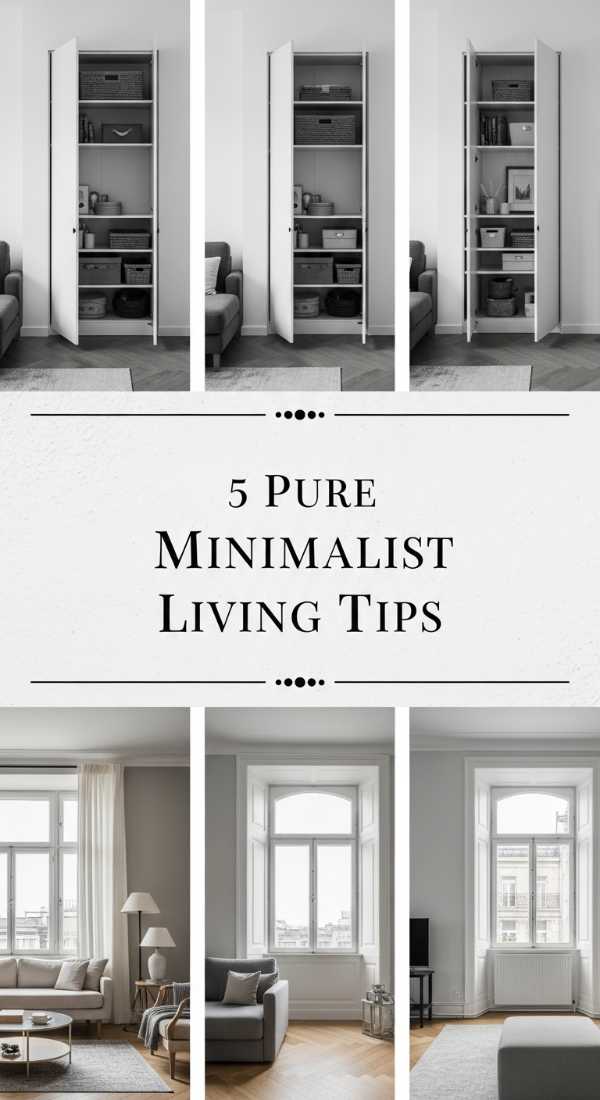 5 Pure Minimalist Living Tips 6a0ea130ede74