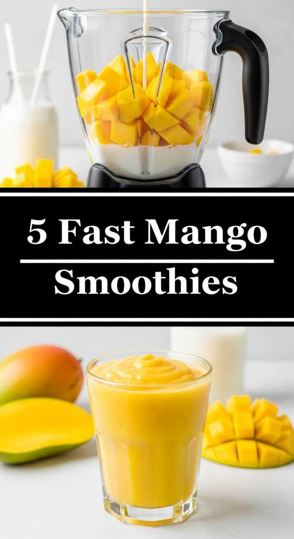 5 Quick Mango Smoothie Recipes Step By Step Guide 69f451e46b309