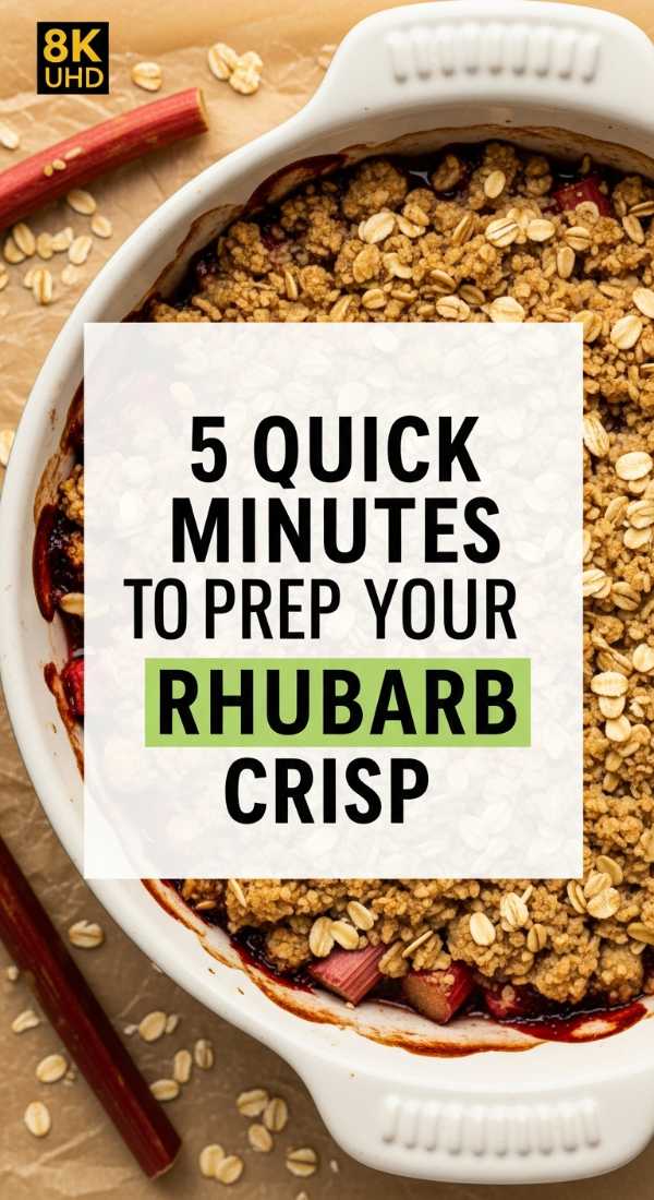 5 Quick Minutes To Prep Your Rhubarb Crisp 69fd888b1a443